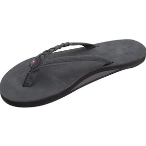 Rainbow Braided Black Sandal